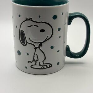Peanuts Snoopy “Freckled Joy” Large Stoneware Coffee Mug Teal